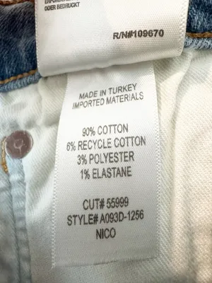 Agolde Nico Jeans Size 26‎ Blue Embark Wash High Rise Slim Old Money Minimalist thumbnail 10