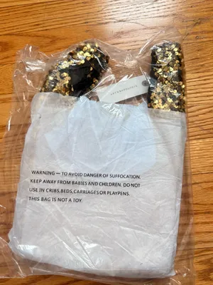 NWT Anthropologie Gold Paillette Sequin Shoulder Bag thumbnail 5