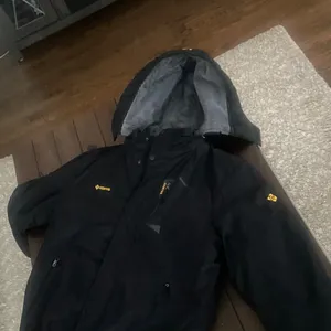 Women's Black Ski Jacket with Hood Size M thumbnail 1
