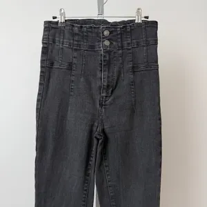 We The Free sz 30 Black High‎ Waisted Flare Jeans Bell Bottom Boho thumbnail 2
