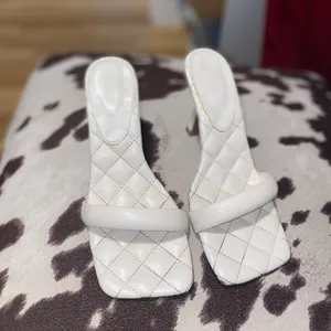 WILD DIVA LOUNGE Quilted Slide High Heel Sandal thumbnail 3