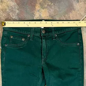 Rag & Bone Coated Green Skinny Legging Jeans 26 thumbnail 2