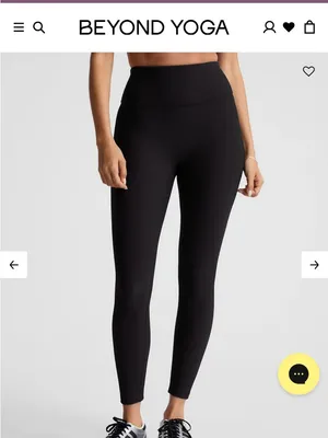 Beyond yoga Impulse Ribbed legging in black thumbnail 2
