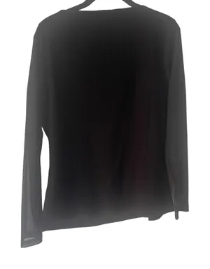 Allegra K Women's‎ Size Large Mesh Sleeves Black Whymsygoth Top thumbnail 1