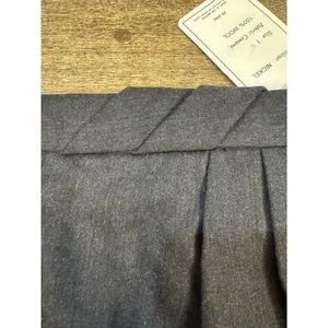 Vintage Dead‎ stock Carlisle Wool Gray Pencil Midi Skirt Size 16 Faux Wrap thumbnail 4
