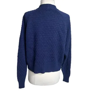 Lululemon Texture Play Crew Sweater‎ Sz XS S night sea blue thumbnail 3