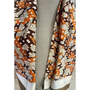 70cmx70cm Square Brown/Orange Scarf thumbnail 2