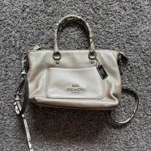 Coach Mini Emma Satchel S38877 Rose Gold Metallic Crossbody thumbnail 1