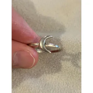 925 sterling silver ring band size 8 lot d8 moon thumbnail 2
