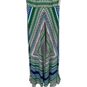 NWT Eliza J Scarf Print Chiffon Maxi Dress‎ Size 2 Vacation Feminine Colorful thumbnail 11