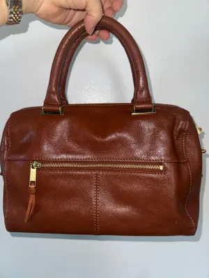Rachel Roy Brown Leather Satchel Handbag thumbnail 3