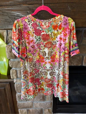 Johnny Was Wild Garden Puff Sleeve Top thumbnail 4