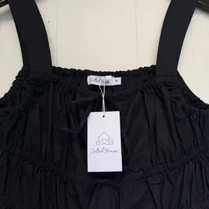 NWT SALTED HOUSES Boutique Black Sleeveless Bow Tie Top Medium thumbnail 8