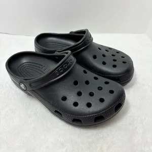 Crocs Classic Clogs Black Mens‎ Size 5Women’s Size 7 thumbnail 2