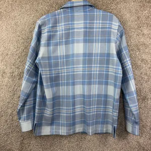 Lauren Ralph Lauren Wool Blue Plaid Button Down‎ Shirt Jacket Women M Classic thumbnail 2