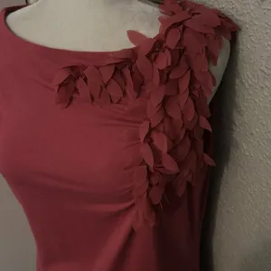 Anne Klein Women’s Pink Floral Short Sleeve Blouse L Work Office Casual Fairycore thumbnail 4