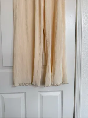 Open‎ Edit Nordstrom Wide Leg Butter Yellow Palazzo Pants Elegant High-Waist S thumbnail 5