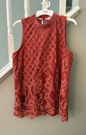 red lace tank thumbnail 1