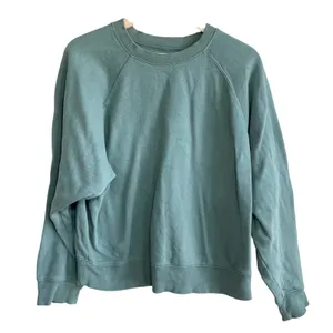 Old Navy so comfy classic‎ length green fleece pullover sweater women's size M thumbnail 1