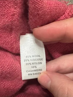 Banana Republic Cashmere Wool Raspberry V-neck Button-down Cardigan Grey Trim S thumbnail 10