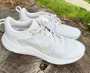 Nike Downshifter 12 Road Running Shoes White/Platinum DD9294-100 Women’s thumbnail 1