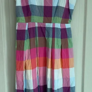 Kate Spade New York Target Plaid Midi Dress‎ XXS Multi Color Seersucker Pockets thumbnail 7