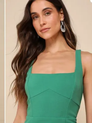 LULU's Wedding Sexy Date Night Cocktail Classy Bodycon Midi Dress NWOT thumbnail 2