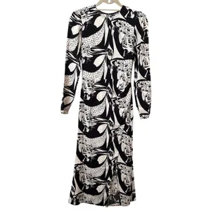 REFORMATION Celeste‎ Mediterranean Print Midi Dress Sz 0 thumbnail 2