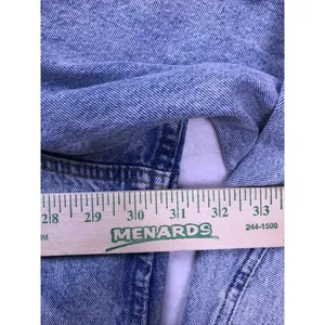 H&M‎ &Denim Trucker Jacket Women 3XL Blue Acid Wash Oversized Jean Coat thumbnail 6