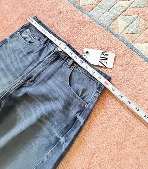 Zara High Rise Wide Leg Barrel Jeans Medium Wash NWT Size M US 28 thumbnail 3