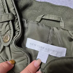New‎ York & Company Army Green Quilt Jacket thumbnail 7