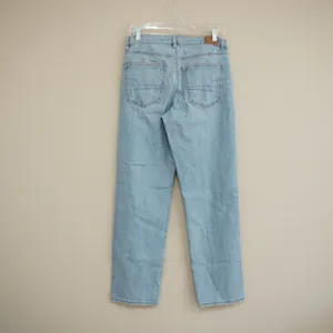 American Eagle Women's 8 Regular Light Wash High Waisted Straight Leg Jeans thumbnail 5