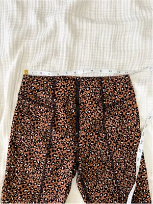 Women's Free People Brown Black Leopard Print Bike Shorts S Rayon thumbnail 5