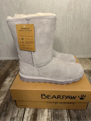 BearPaw Women's Gray Suede Mid-Calf Boots Size 10 thumbnail 8