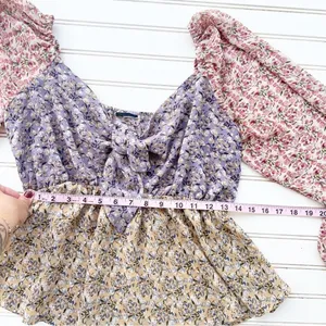 Buckle Floral Chiffon Keyhole Top Size Medium thumbnail 8