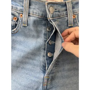 Levis Ribcage Straight Ankle Womens 28 Light Blue Distressed Jeans Retro thumbnail 3