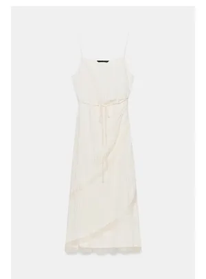 NWT Zara wrap midi dress thumbnail 6