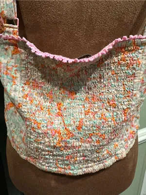 American Eagle Outfitters Orange & Pink Floral Tank Top – NWT – Size XL thumbnail 12
