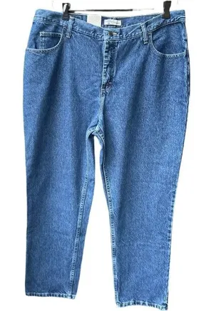 NWT Riders by Lee relaxed fit 18L 33”inseam instantly slims you. Lighter wash. thumbnail 1
