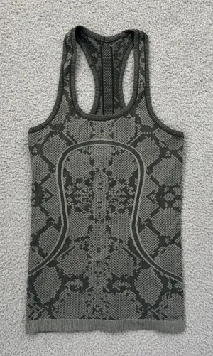 Lululemon Swiftly Tech Tank Top Heathered Gator Green Athletic Women's 4 thumbnail 1