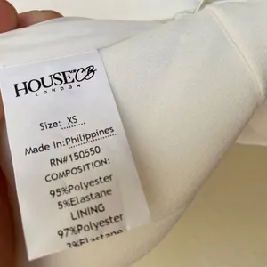 HOUSE OF CB 'Charlize' White‎ Crystal Trim Dress/Size XS NWOT thumbnail 16