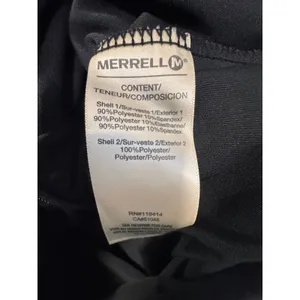 Merrell Womens‎ Black Full Zip Athletic Jacket Mesh Back Thumbholes Mock Neck thumbnail 10