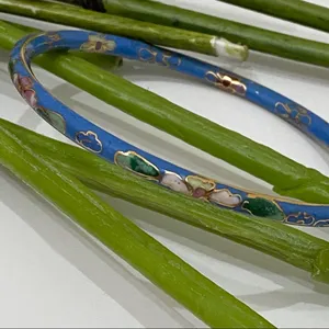 Vintage Cloisonné Skinny Bangle Bracelet thumbnail 8