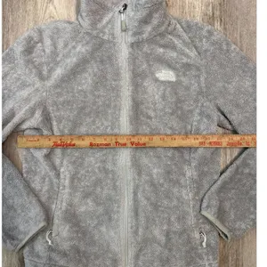 The North Face Osito Fleece Jacket‎ Womens Medium Gray Full Zip Soft High Pile thumbnail 5