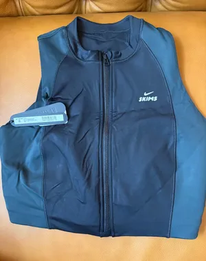Nike Skims Shine Color Block Zip Up Bra Nwt Dark Teal Medium (G23) thumbnail 1