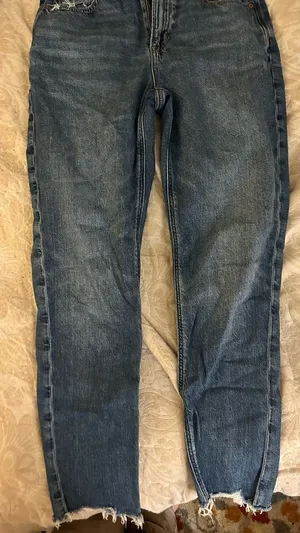 American Eagle Outfitters Men's Straight Jeans in Medium Blue thumbnail 1