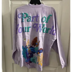 Disney Parks "The Little Mermaid" "Part of Your World" Spirit Jersey Size S NWT thumbnail 3