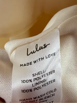 NWT Lulu's Celebration Time Sleeveless Tiered Midi Dress‎ in Cream Size Large thumbnail 8