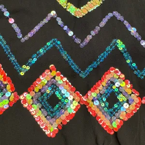 Boston Proper Embellished Sequins Black‎ Midi Skirt Women's Size 6 thumbnail 2