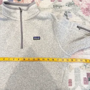 Patagonia Womens Better Sweater Large 1/4 Zip Fleece Pullover Granola Hiking thumbnail 5